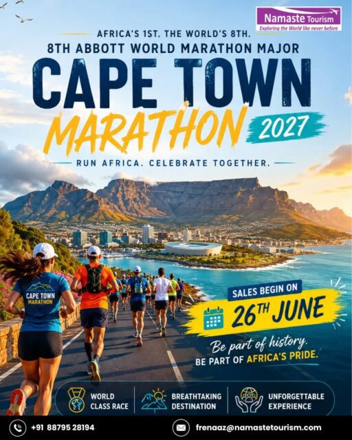 🏃‍♀️🌍 The countdown begins!
Cape Town Marathon 2027 registrations open on 26th June 2026 ✨
Get ready to chase the ultimate finish line in the heart of South Africa 🇿🇦🏅
#CapeTownMarathon2027 #RunCapeTown #MarathonJourney #RunTheWorld #MarathonLife 

{ race, marathon, travel, register, runner }