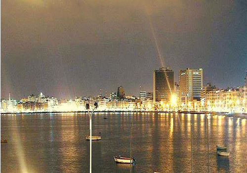 Alexandria at night