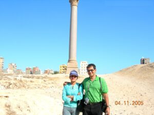 Us at the Pompei Pillar