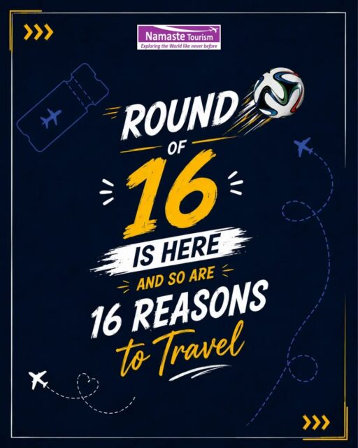 ⚽ It's officially knockout season!

While the world debates who'll lift the trophy, here are 16 reasons to travel that deserve a standing ovation. 🌍

This isn't the final whistle... it's just the boarding call. ✈️🔊

@fifaworldcup
@fifa 

#RoundOf16 #TravelGoals #FootballFever #FIFA #WorldCup

{ travel, world cup, fifa, football, game }