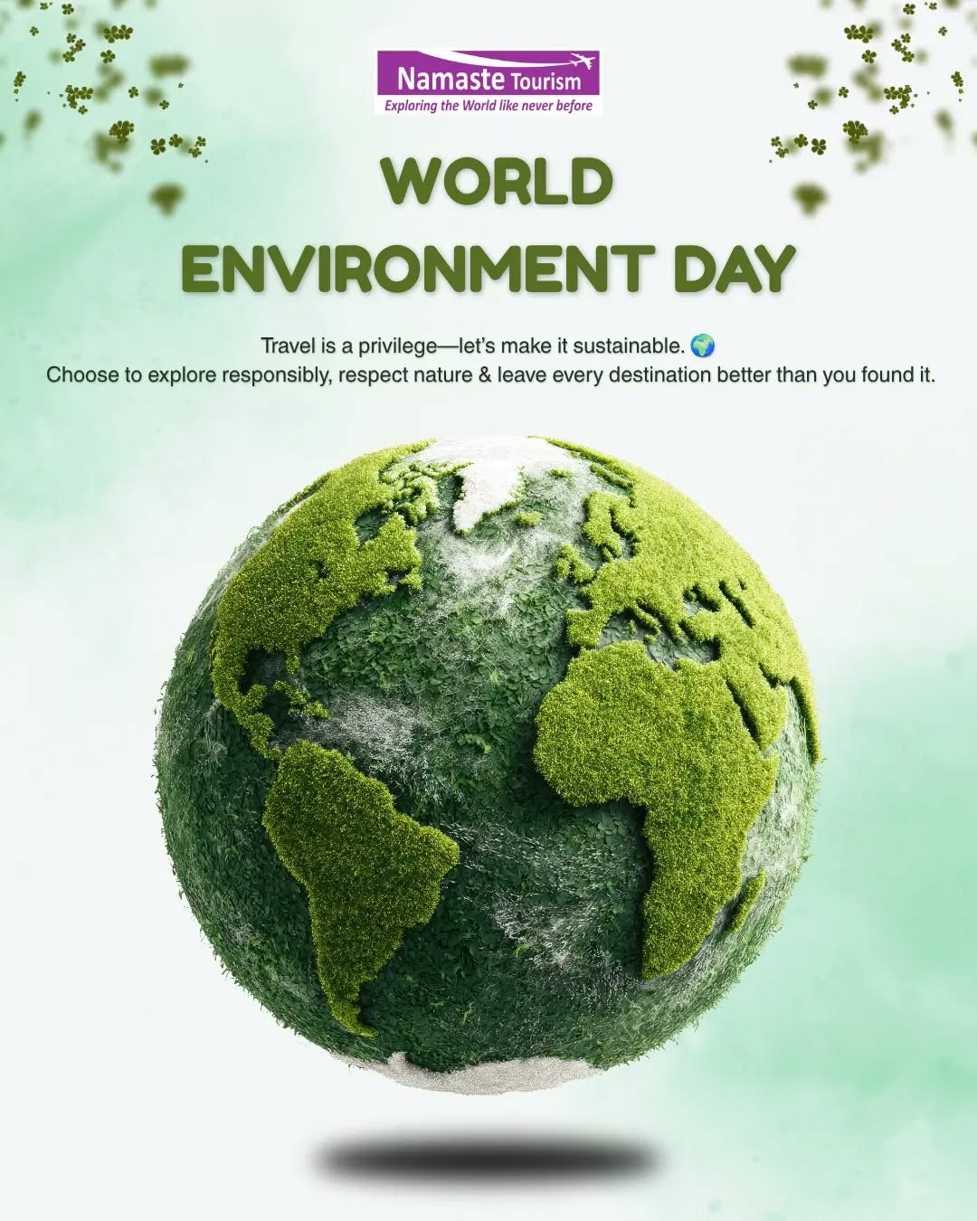 Explore the world with care, not just curiosity. 🌍
Every journey is a chance to protect nature and preserve beauty for the next traveler.

#SustainableTravel #ResponsibleTourism #EcoTravel #GreenTravel #TravelMindfully

{ sustainable, tourism, travel, green, environment }