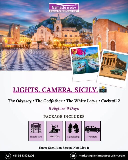 Lights. Camera. Sicily. 🎬🇮🇹

Sun-kissed shores, cinematic streets & la dolce vita — Sicily is calling. ✨

#LightsCameraSicily #Sicily  #ItalyTravel #LaDolceVita #ExploreItaly

{ offbeat, italy, movie, discover }