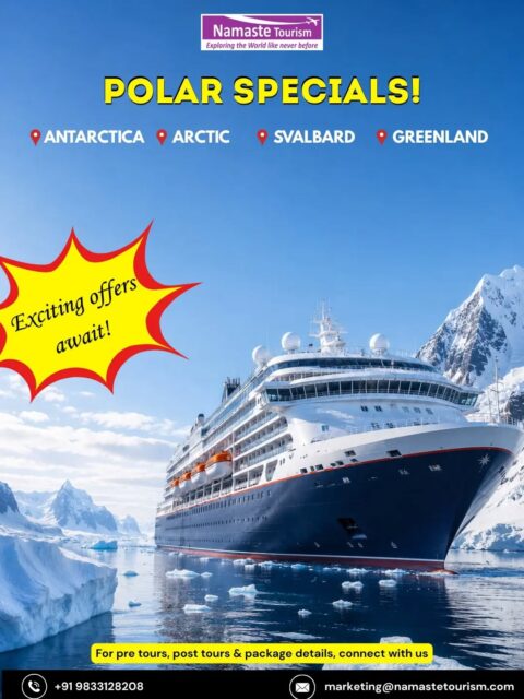 Cruise Beyond the Ordinary. ❄️🌍

Explore the breathtaking wilderness of Antarctica, Arctic, Svalbard & Greenland.

Where the world feels truly untouched.

#CruisingSpecials #PolarTravel #NamasteTourism

{ expedition, cruise, offers }