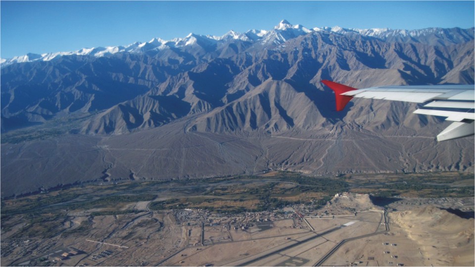 View of the Leh airport