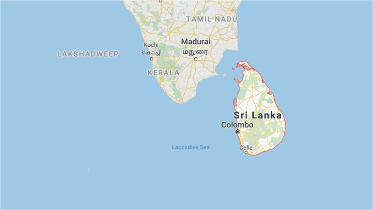 Sri Lanka location