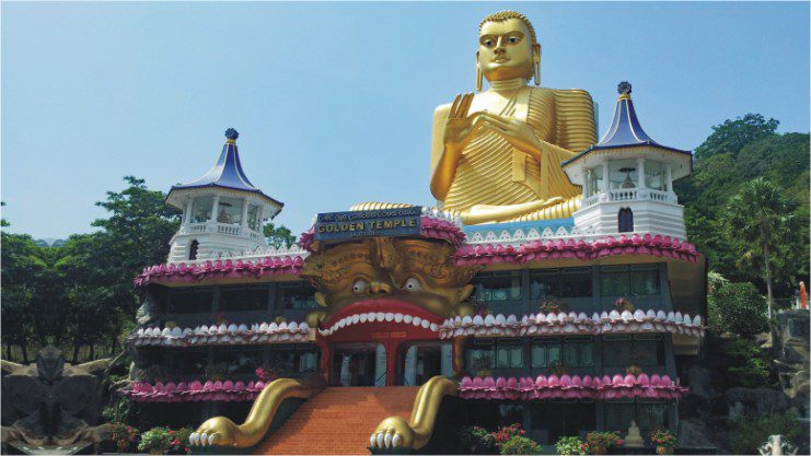 Dambulla Cave temple in Sri Lanka