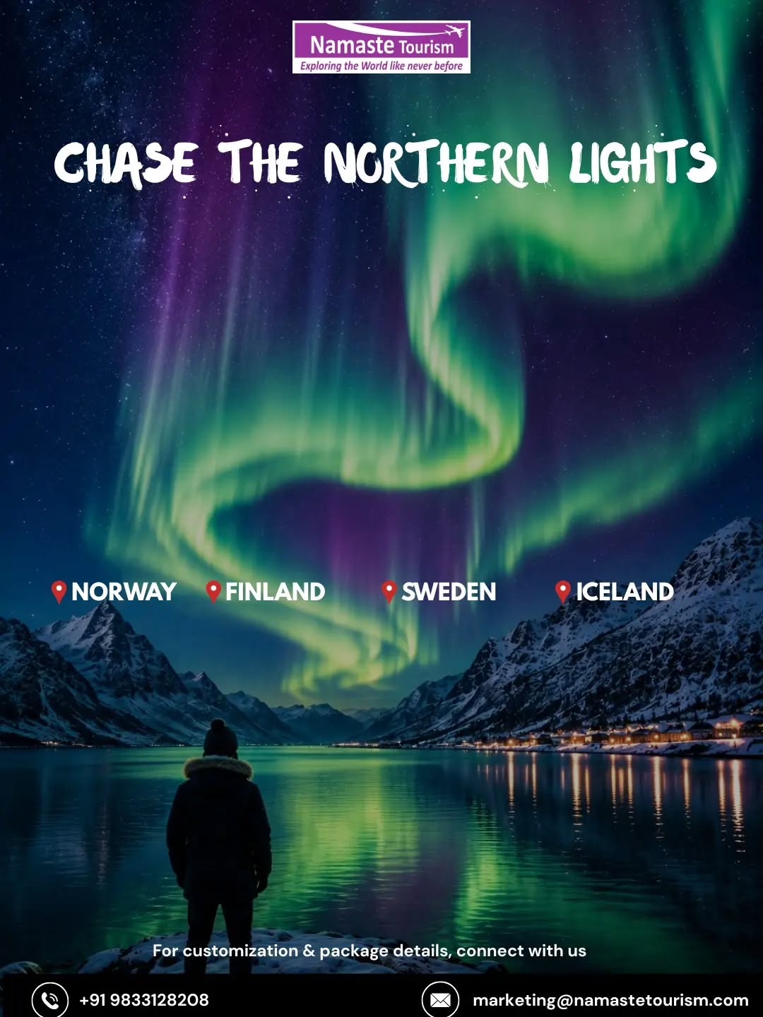 🌌 CHASE THE NORTHERN LIGHTS ✨

Experience the magic of the Aurora Borealis across Norway, Finland, Sweden & Iceland — where snowy landscapes, Arctic adventures and dancing skies create memories to last a lifetime. ❄️💚

✨ Your Aurora adventure awaits!

 #AuroraBorealis #Norway #Finland #Sweden Iceland 

{ northern lights, discover,  explore }